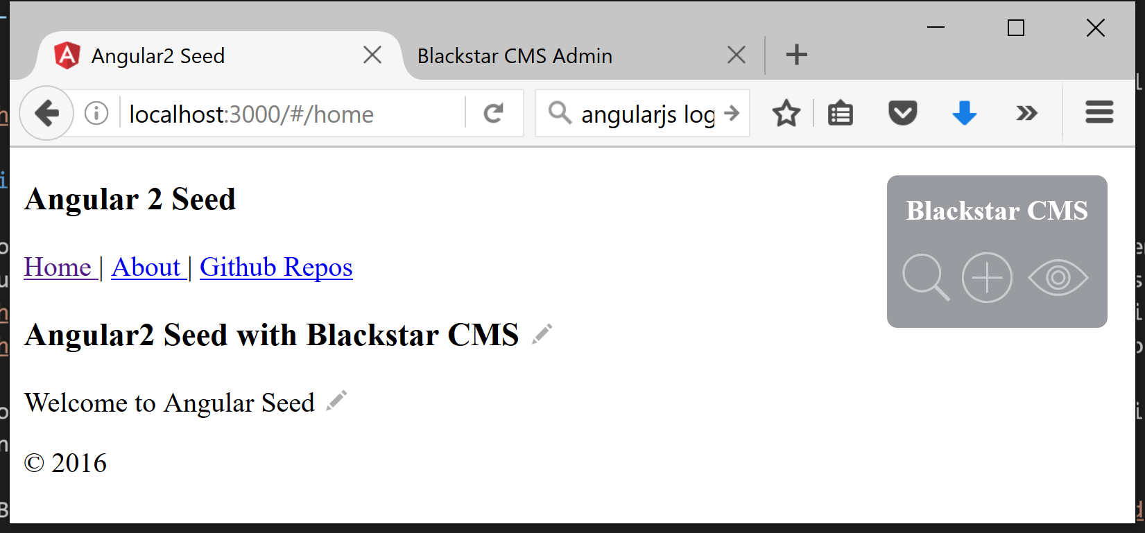 Blackstar CMS Edit Page