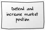 defend and increase market position